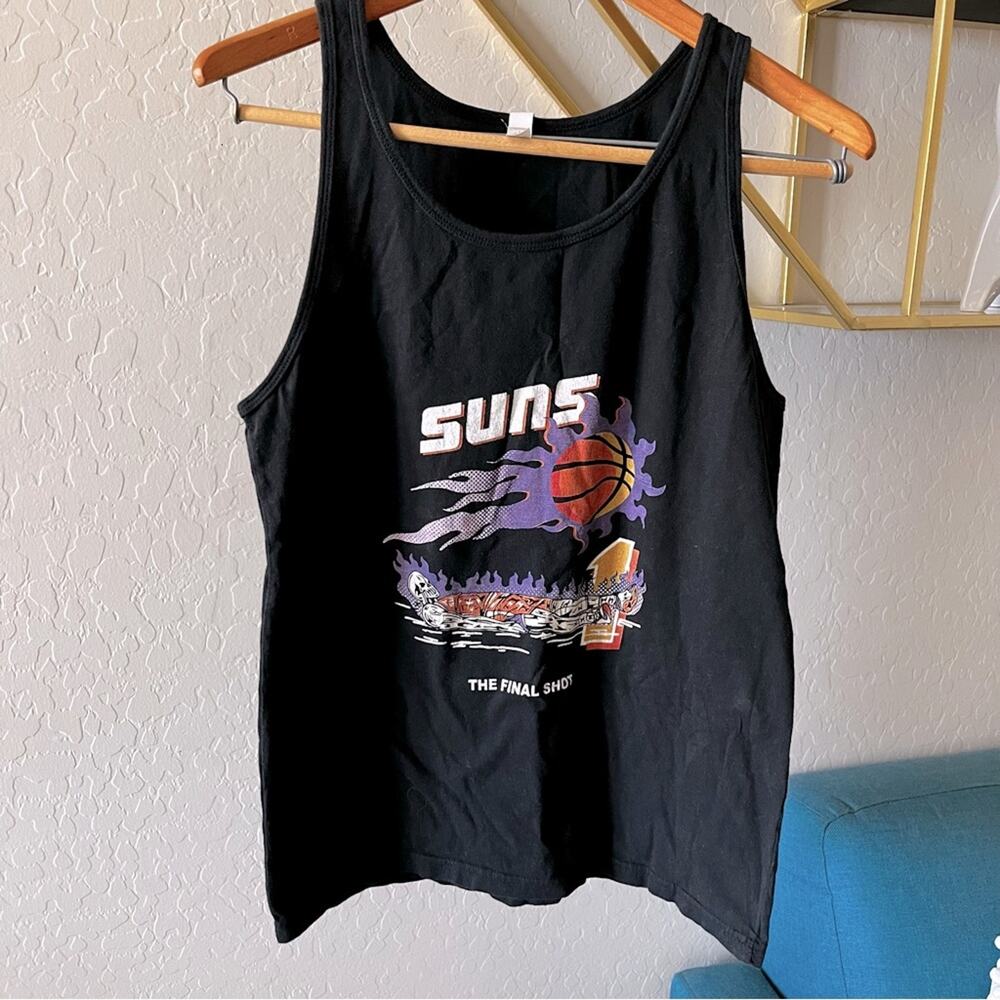 Bella Canvas Airlume Jersey SUNS Final Shot Devin Booker tank top size Small S